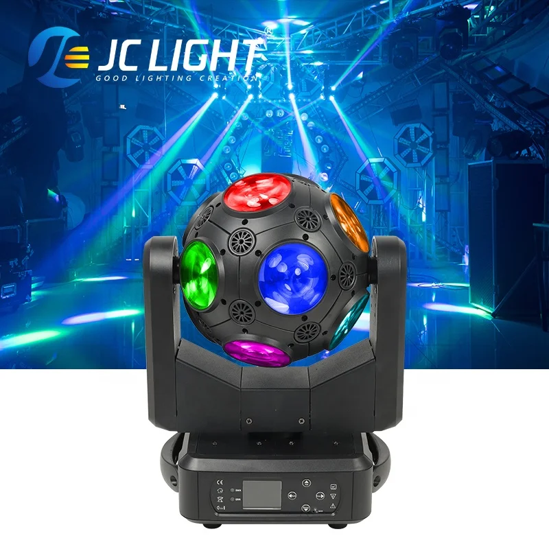 Dj Equipment RGBW Moving Head Beam 4 in 1 12pcs 10w LED Football Movement Pan/Tilt Dmx Disco Lights
