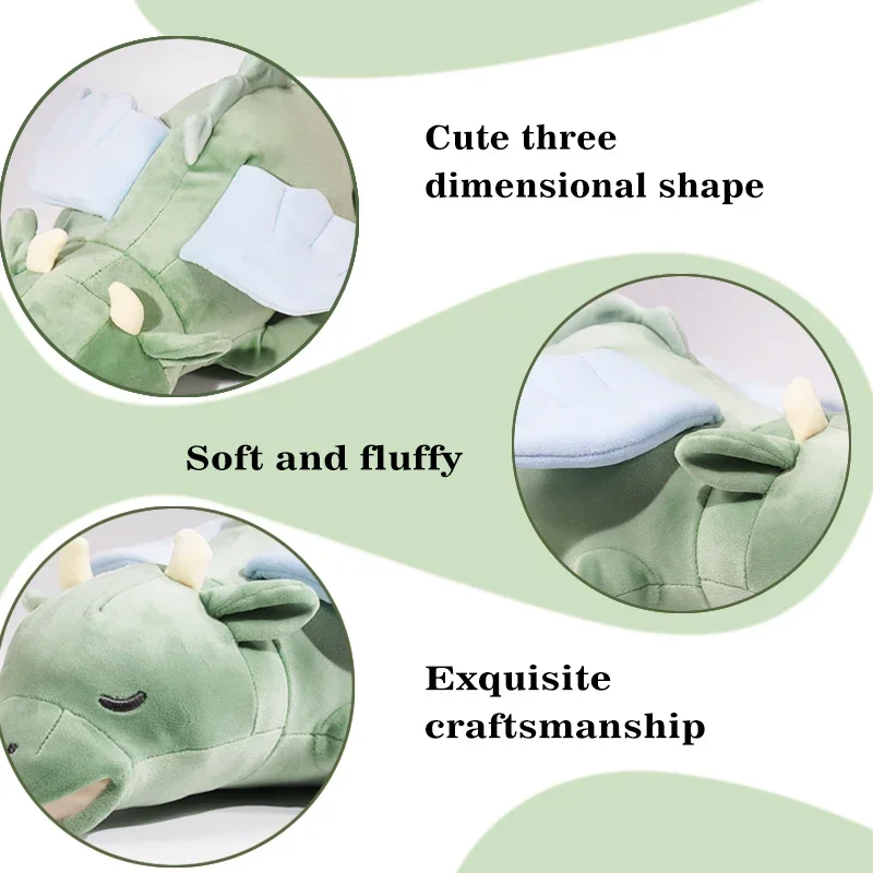 PETFULED Gem Flying Dragon Dog Heartbeat Toy,Puppy Separation stress , Behavioral Training Aid for Sleep Plush