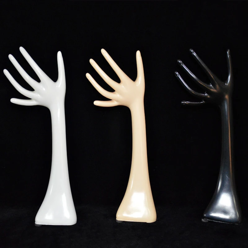 New fashion beautiful window display watch ring jewelry display female plastic mannequin hand with arms for glove