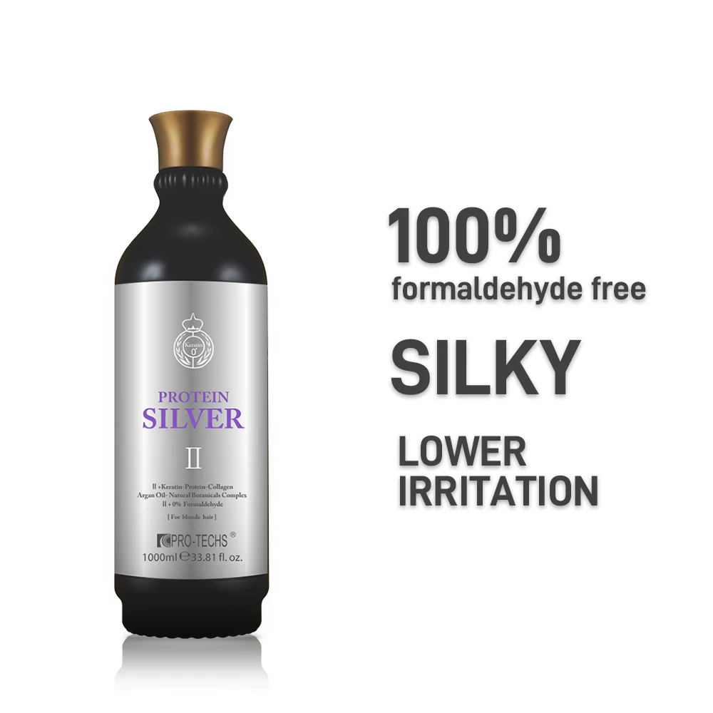 Custom Label 0% Formaldehyde Straightening Keratin Treatment  Smoothing Protein Sliver For Blonde Hair