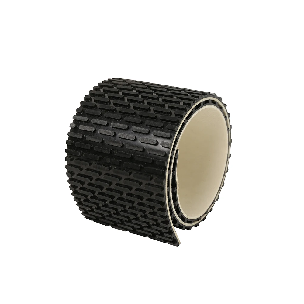 Non-slip PVC sander belt is used for transportation of sander, stone polishing machine, woodworking machine, etc
