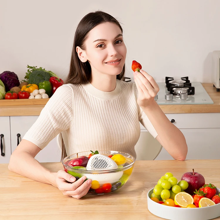 Deeply Cleans Fresh Produce Waterproof and Easy-to-Clean Fruit and Vegetable Cleaner With Water Hydroxyl Purification Technology