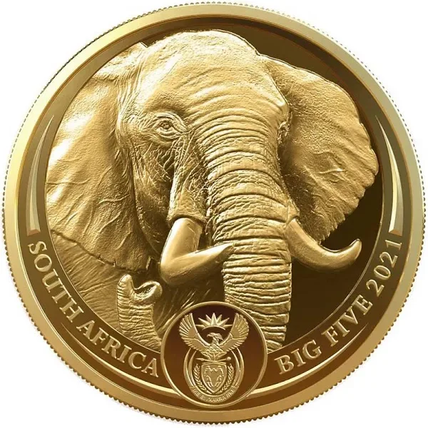 100% full test 24 carrot attraction gold coin big elephant India