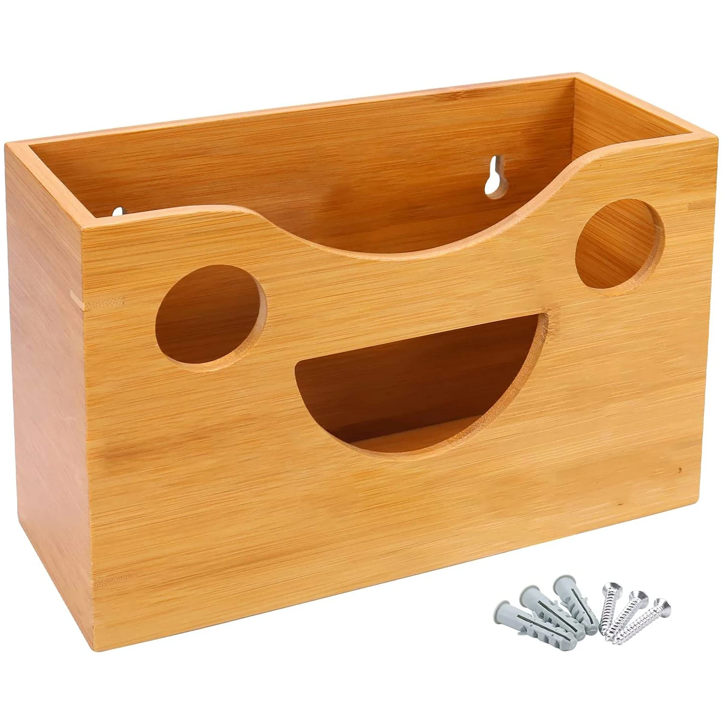 Paper Towel Dispenser Countertop Wall Mount Manual Bamboo Paper Hand Towel Holder Compatible with Trifold C Fold Z Fold