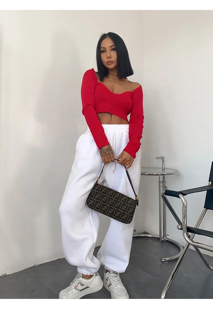 2022 high quality casual women pants cotton jog sweat pants for women