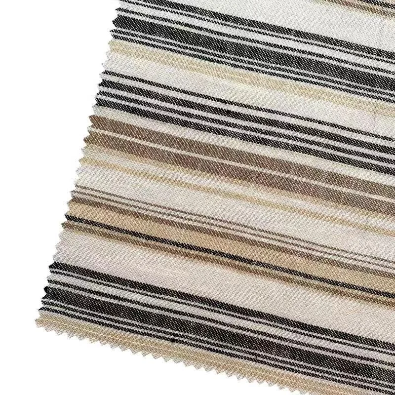 Оптовая продажа, однотонная дышащая ткань для одежды, тканая вискоза, льняная ткань