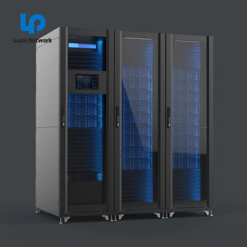 ningbo lepin factory  custom glass door 42U  CAC  server rack IDC network cabinet  price list