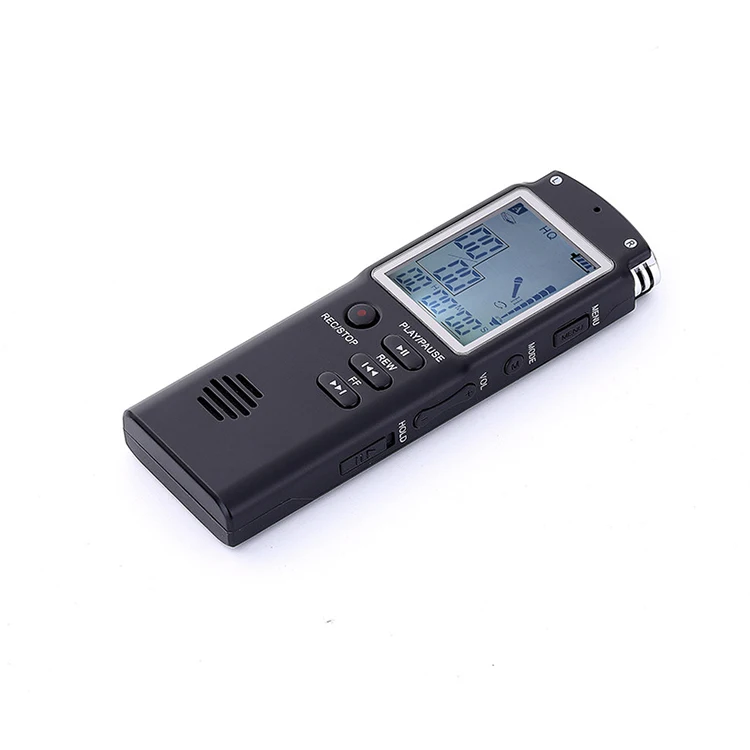 Clock Function 1536KBPs 8GB16GB Voice Activated Automatic Recording Digital Audio Recorder