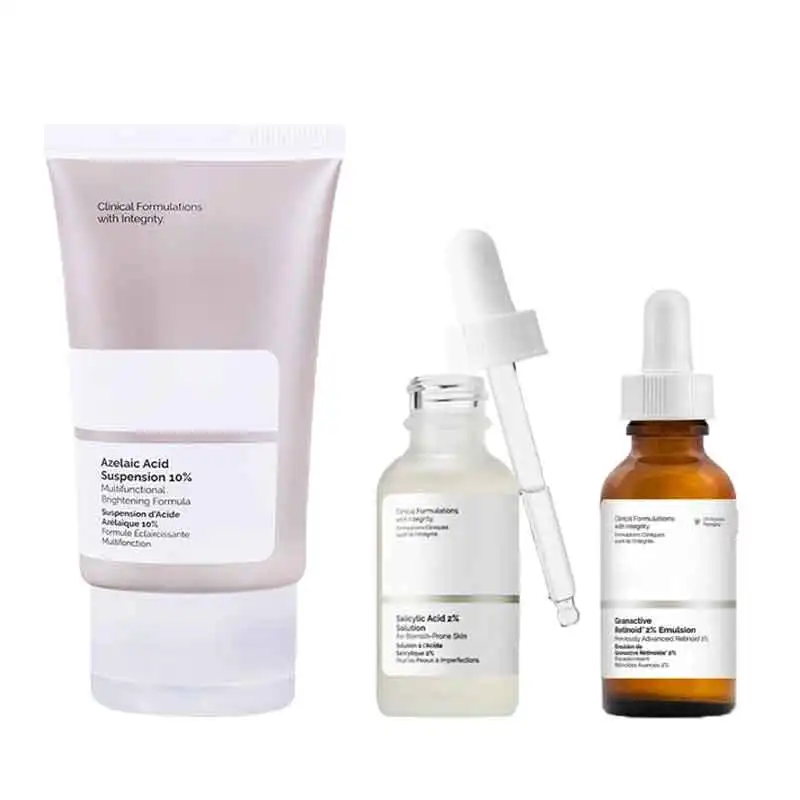 Factory Outlet Wholesale Private Label Face Serum Set 2% salicylic acid solution with 23% Vitamin C Whitening