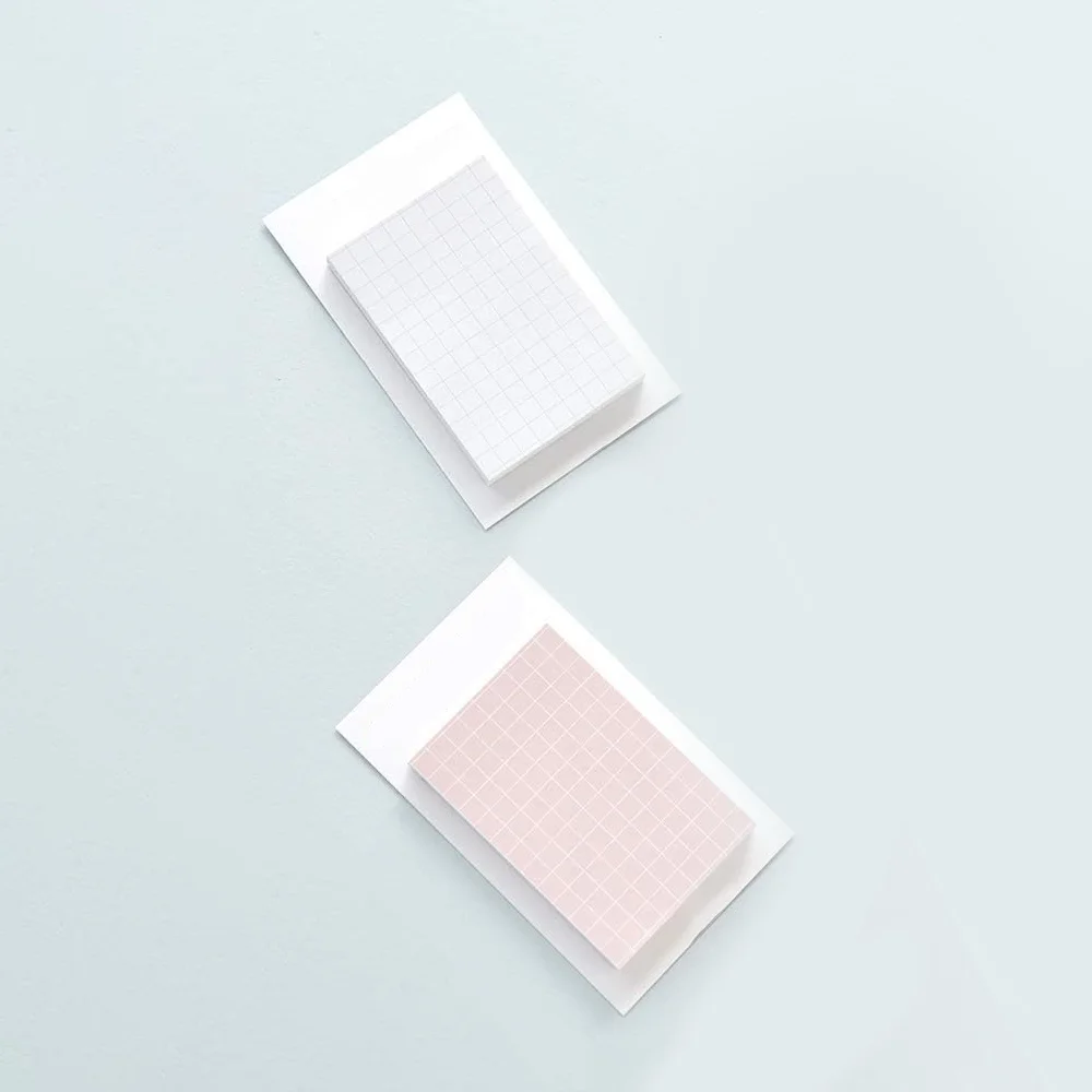 Wholesale Hot Selling Memo Pads Sticky Note Small Book Grid Self-Adhesive Memo Pad 50 Sheets