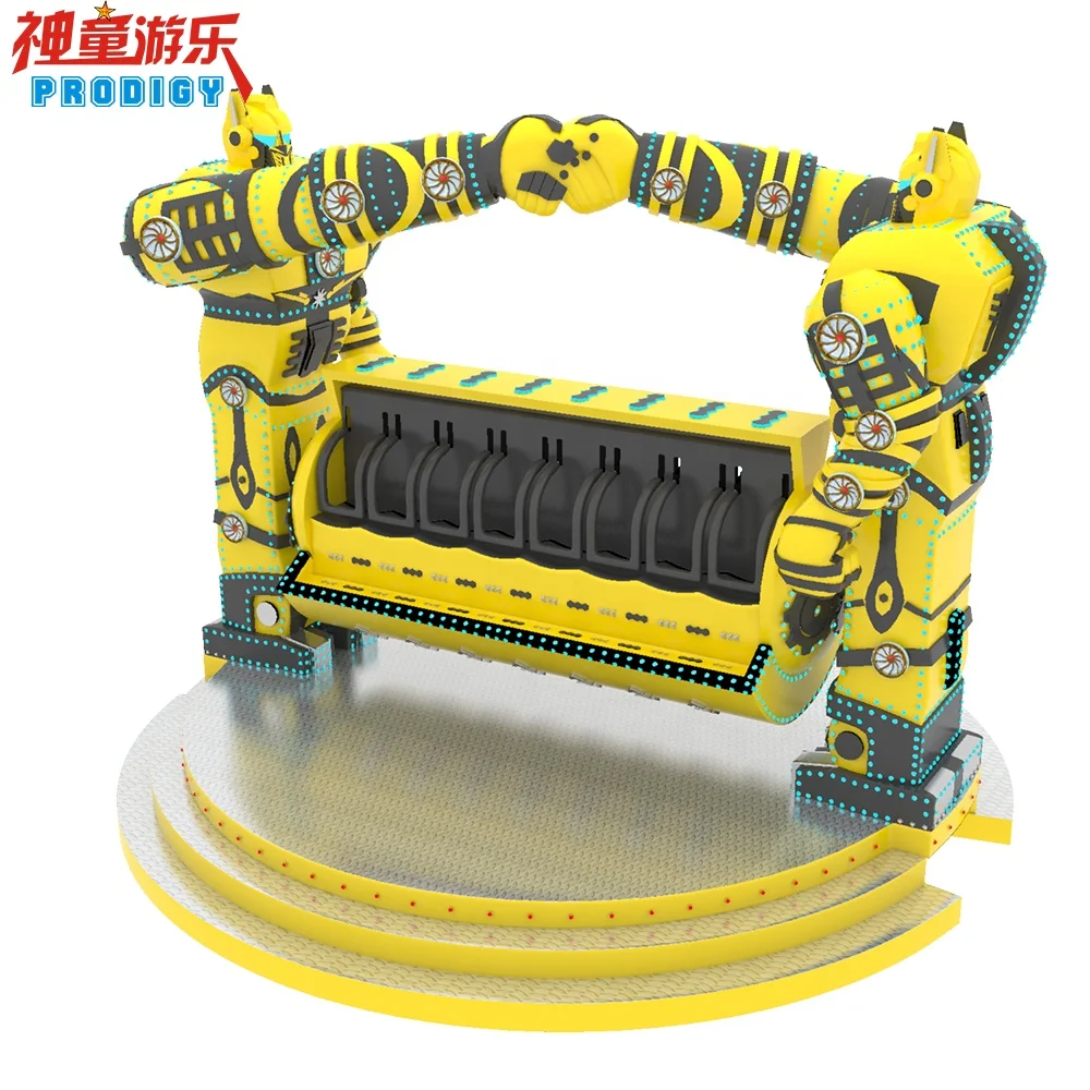 Attractions Amusement Park 360 Degree Rotation Mechanical Combat Rotary Top Spin Robocop Rides