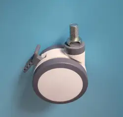 Китай (материк) 3 дюйма 75 мм Двухдисковая TPR медицинский колесики для больничных инструментов