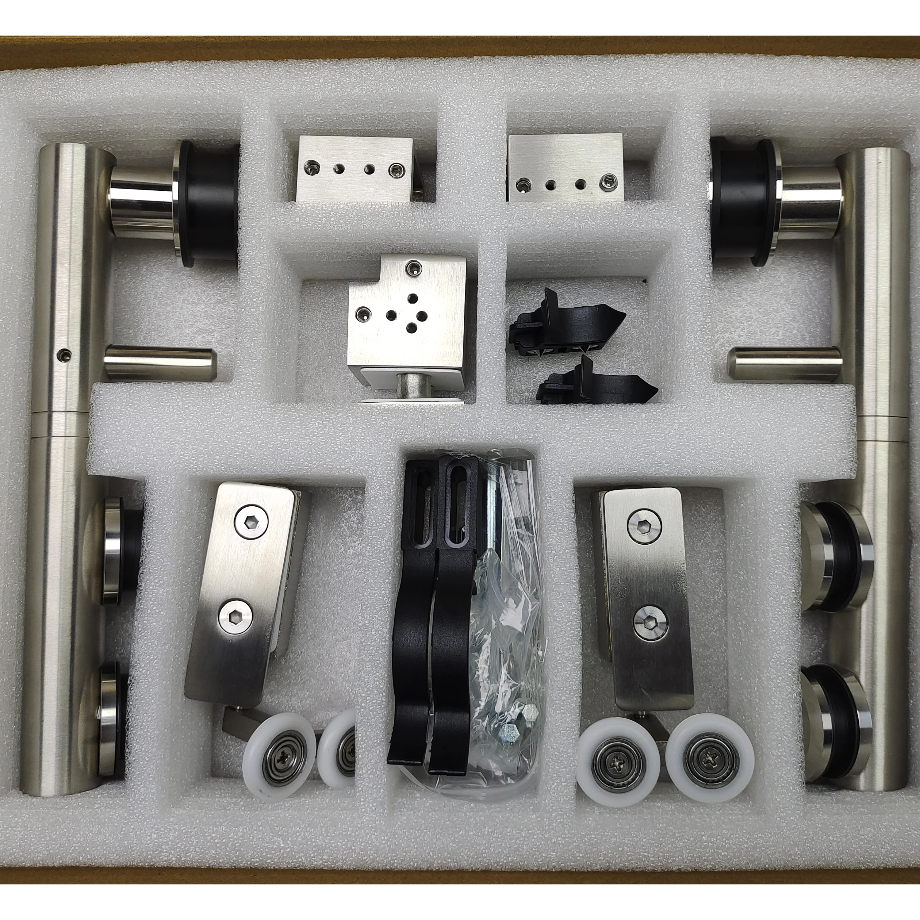 8-12mm Glass Modern Shower Room System Sliding Door Damper Rollers Rollers Box Moove Shower Door Actuator Kit Manufacturer
