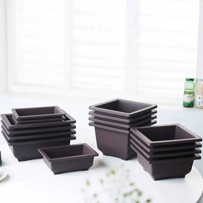 Pots for 11 inch 29 cm succulents planter pot of bonsai plastic flower supplier