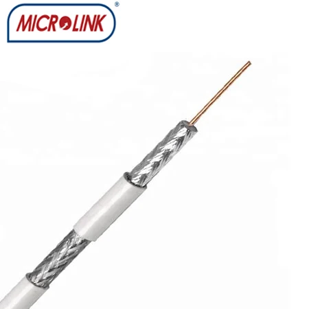 Microlink Best Quality RG6 Coax Cable 75-5 & 75-3 Efficient Flexible RG58 RG59 RG6 RG11 Coaxial Cable