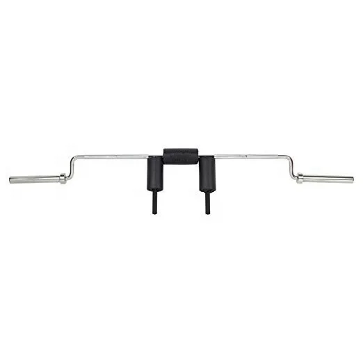 7ft Safety Squat Bar Include Two Quick Release Collars Heavy Duty 24kg Solid Steel Bar