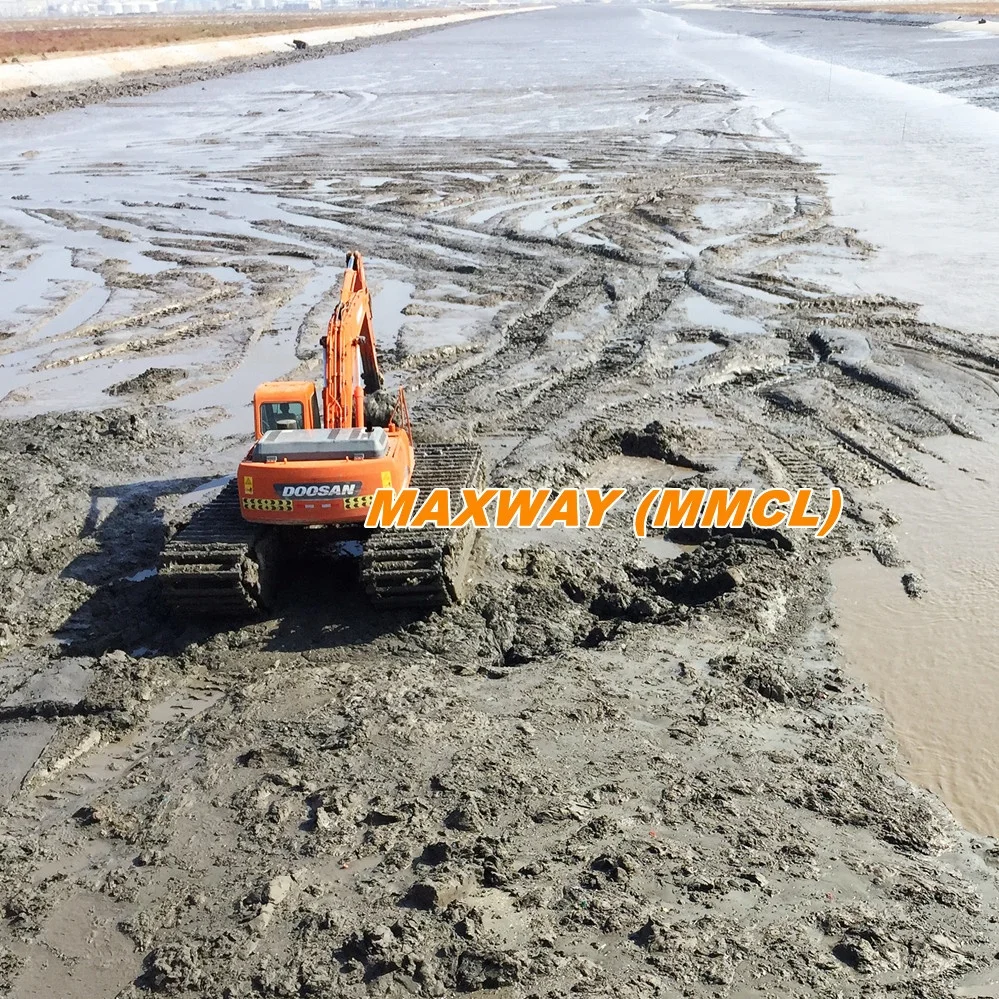 MAXWAY (MMCL) Heavy duty design  Amphibious Pontoon  for DOOSAN, SUMITOMO, KOBELCO Excavator, Model: MAX200PU-S