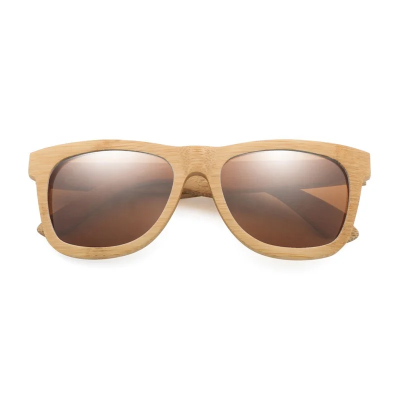 
Wood sunglasses with polarized lens in bamboo tube packaging woodies Colorful sunglasses 