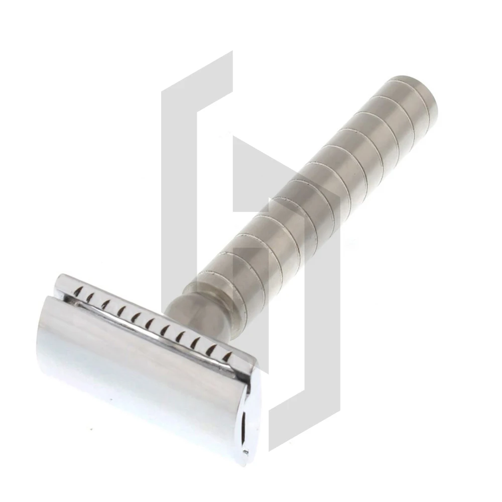 Metal stainless steel double edged blade straight safety razor shaving travel set,long handed butterfly open cut throats razor