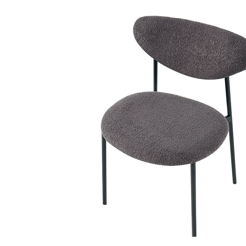 Dining Chair Foam Seat Chairs Bow Wrap Room Oak Lamb Wool Open Back Oval Slope Arm Six Table For Hotel Bok Black Wooden 6