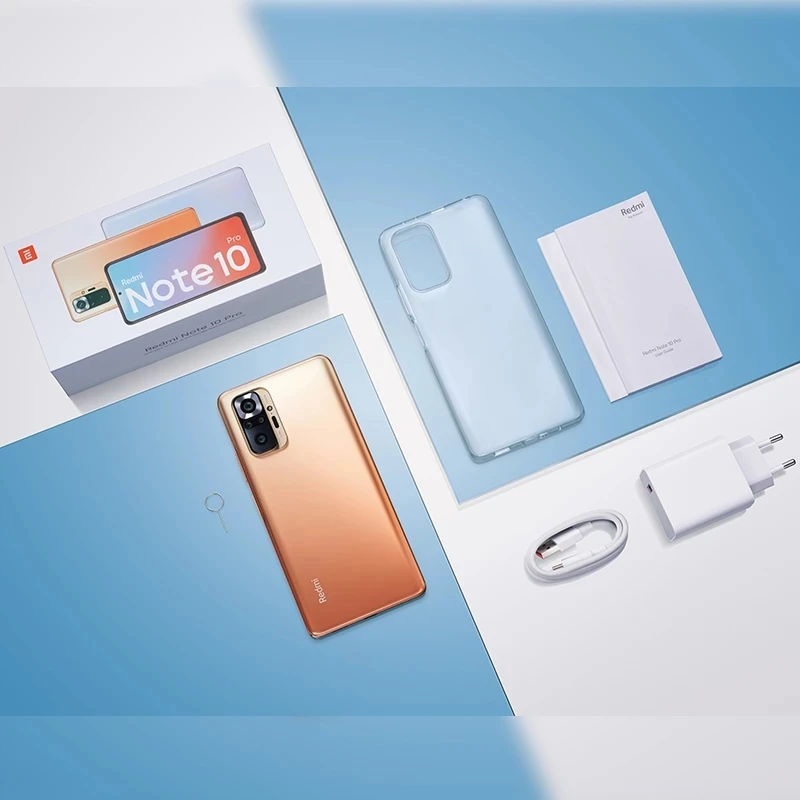  Мобильный телефон Xiaomi Redmi Note 10 Pro глобальная версия 128 Гб ПЗУ 6 ГБ ОЗУ 732 дюйма 4 камеры 64 мп 5020 мАч NFC AMOLED дисплей