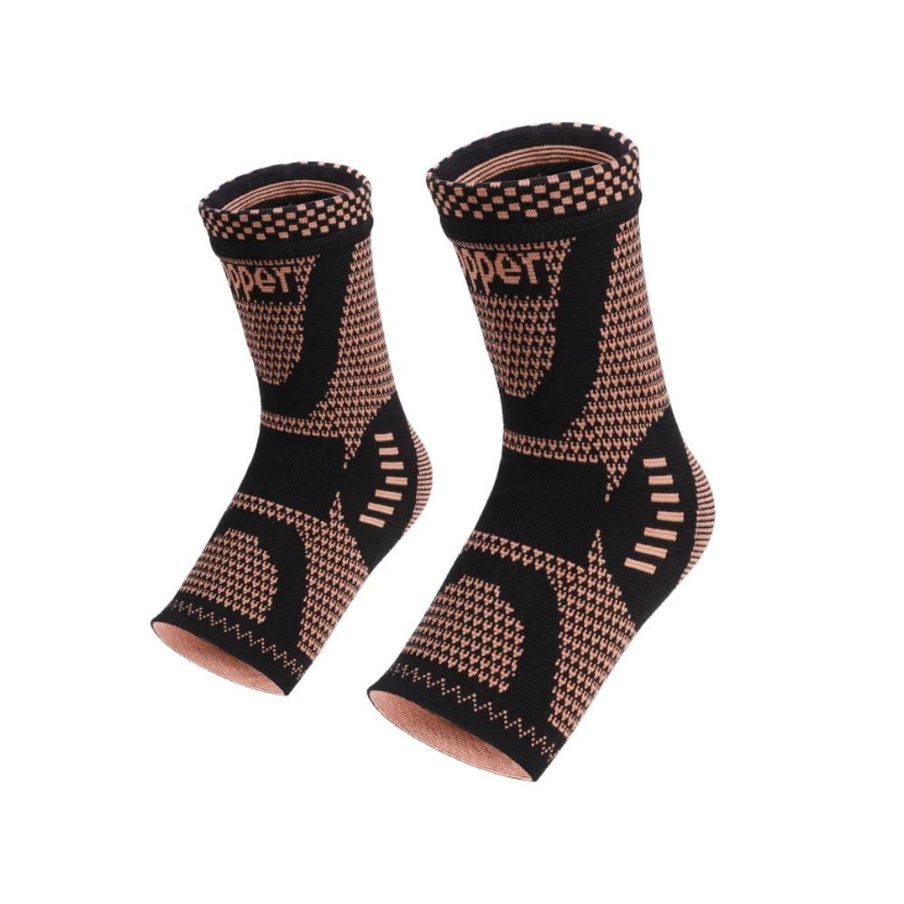 Copper Fiber Sports Ankle Sleeve Nylon Knitted Copper Ion Basketball Warm Ankle Protector