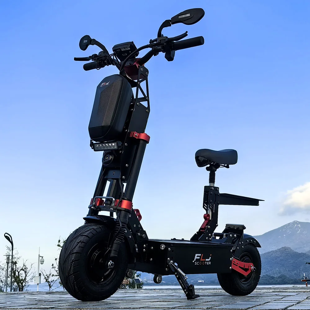 FLJ scooter with App function 12000w 72v 13inch on road tire wheels electric scooters 75mph fast speed scooter