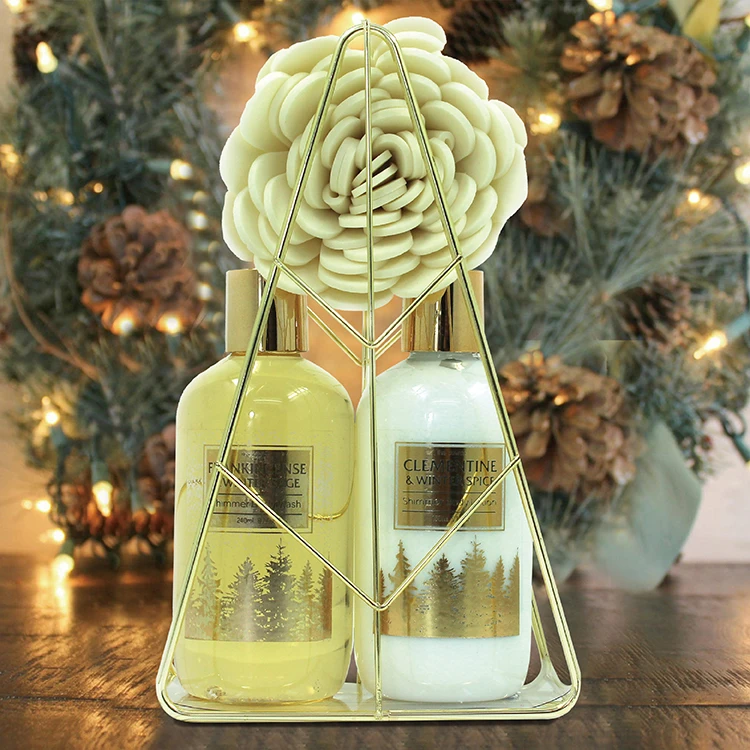 Wholesale Body Lotion Bath Spa Skin Care Gift Custom Set Woman  Christmas Gift Set For Bath