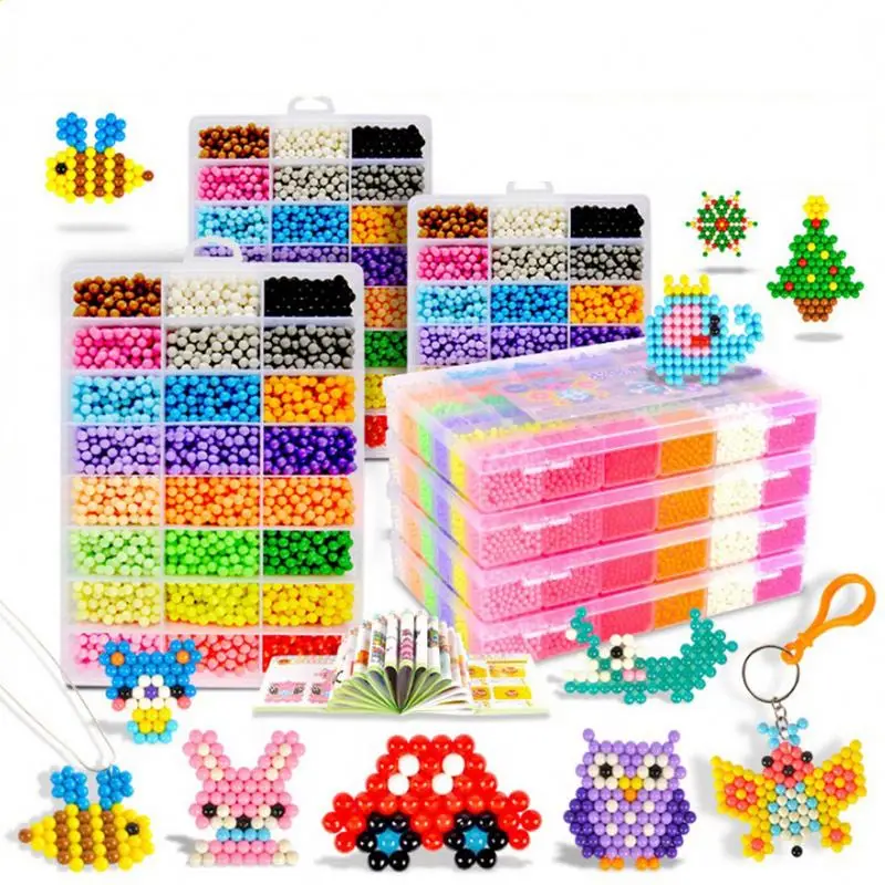 15 Colors Complete Set Puzzles Kids Toys Birthday Gift Hama Beads 3d Puzzle Magic water Beads