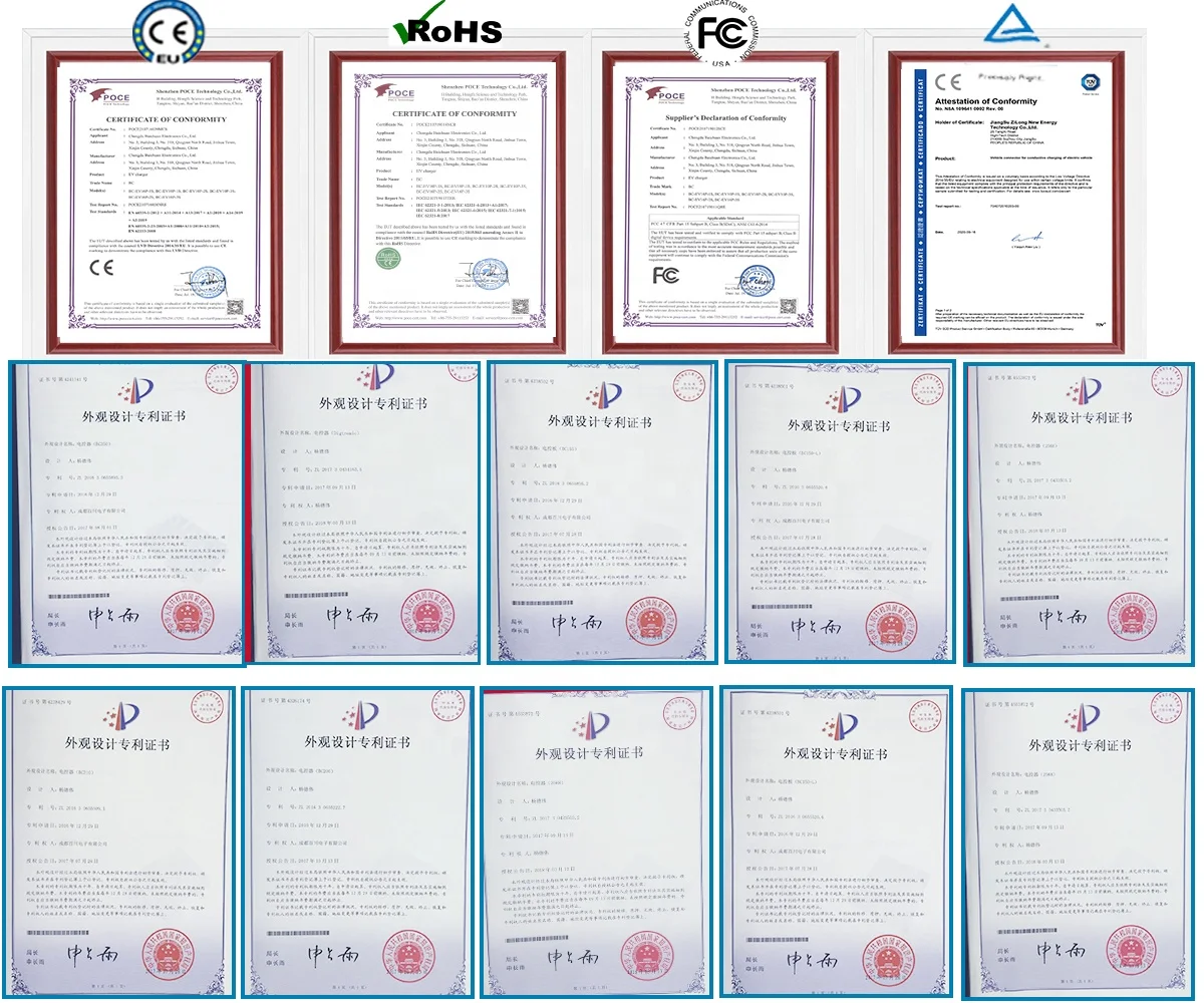 BC Rohs 240v 7KW коммерческое Ev зарядное устройство тип 1 для автомобильных быстрых зарядных станций