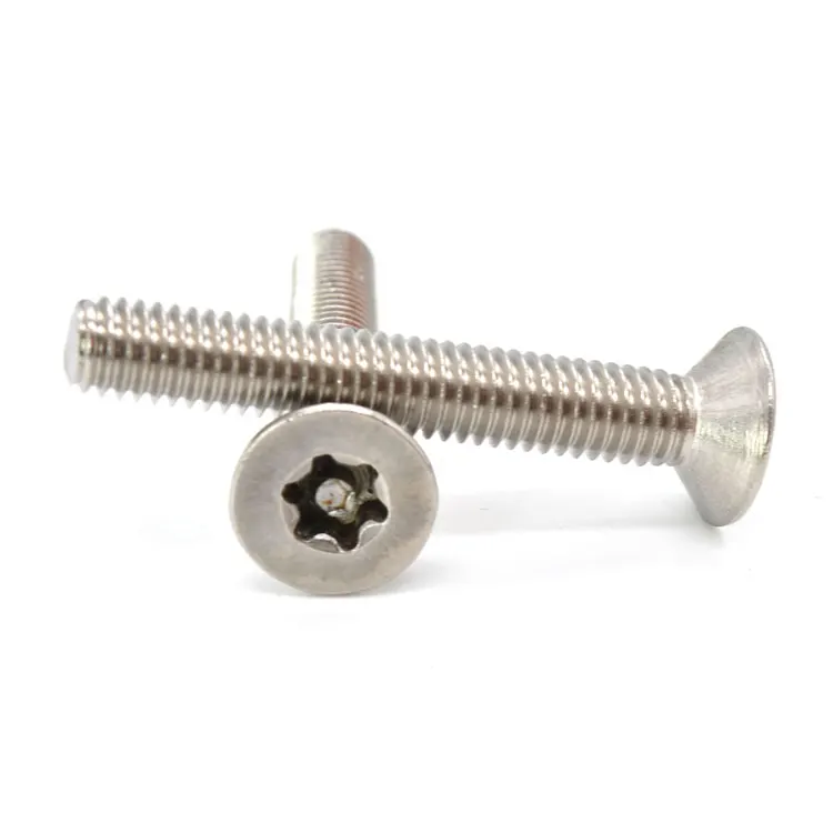 Stainless steel torx anti-theft countersunk flat head screw