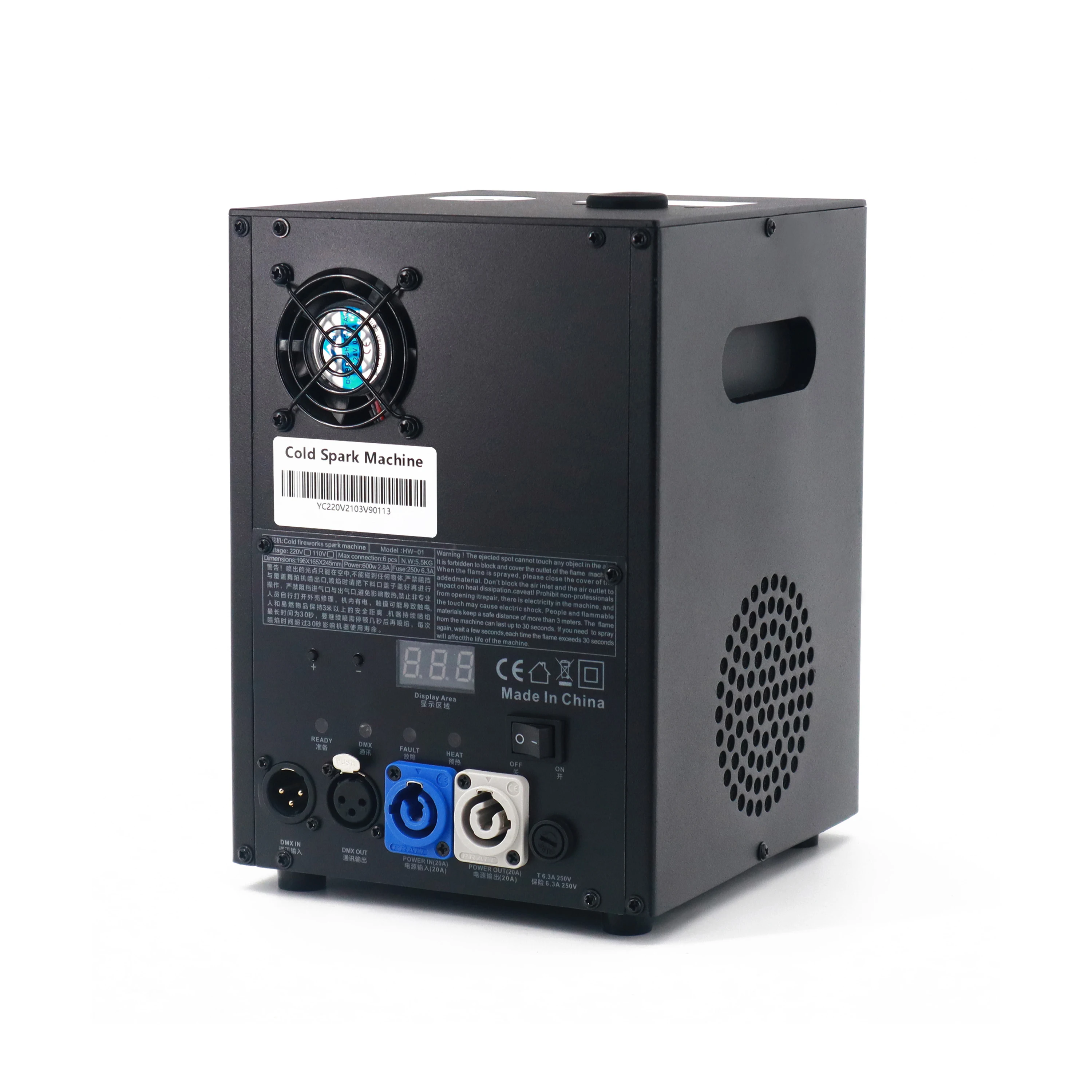 High Quality Dj Stage Safe Electric Cold Pyro Fountain Sprak Professional Fireworks Machine For Wedding Event