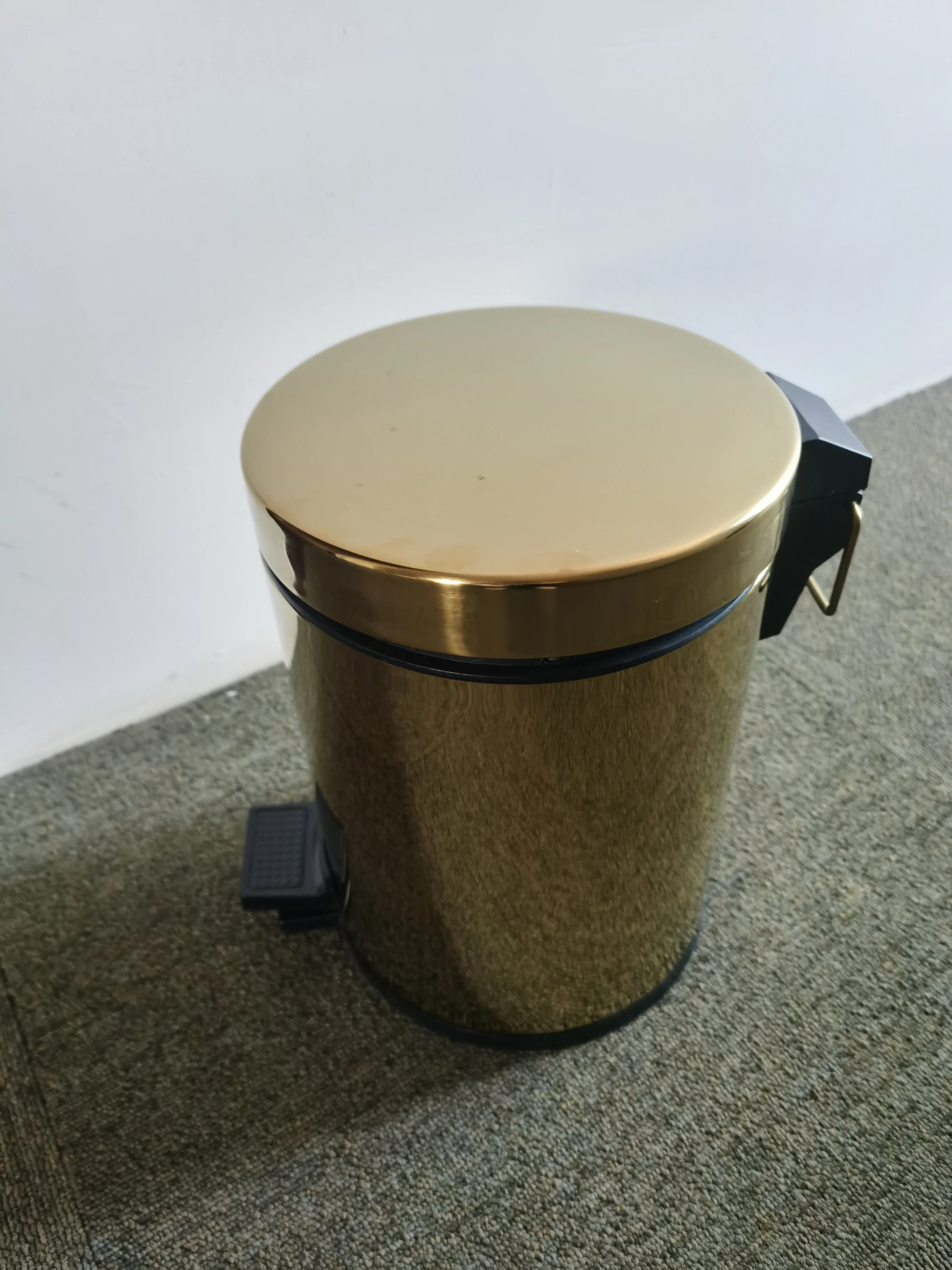 304 stainless steel standing waste bin with pedal
