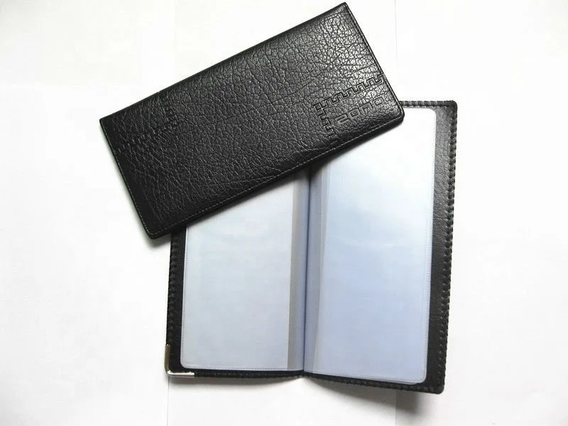 100% PVC Business Name Card Case Large Capacity Cross  Bank Card ID Holder Custom name logo