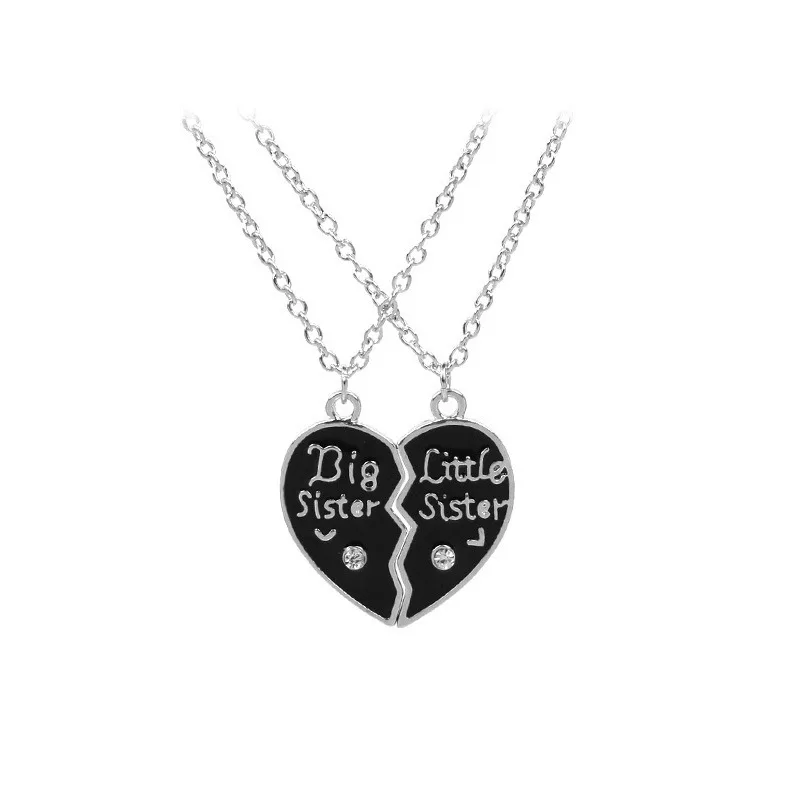 Succsion Stainless Steel Heart Pendant Bff Friendship Necklace Best Friend Necklaces For 2 3 4 5 6 Girls Boys