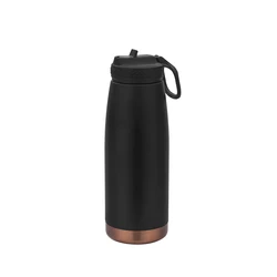 40oz large BPA free LFGB Double walled Insulated Stainless Steel Vacuum Flask Sport Water Bottle with straw easy carry