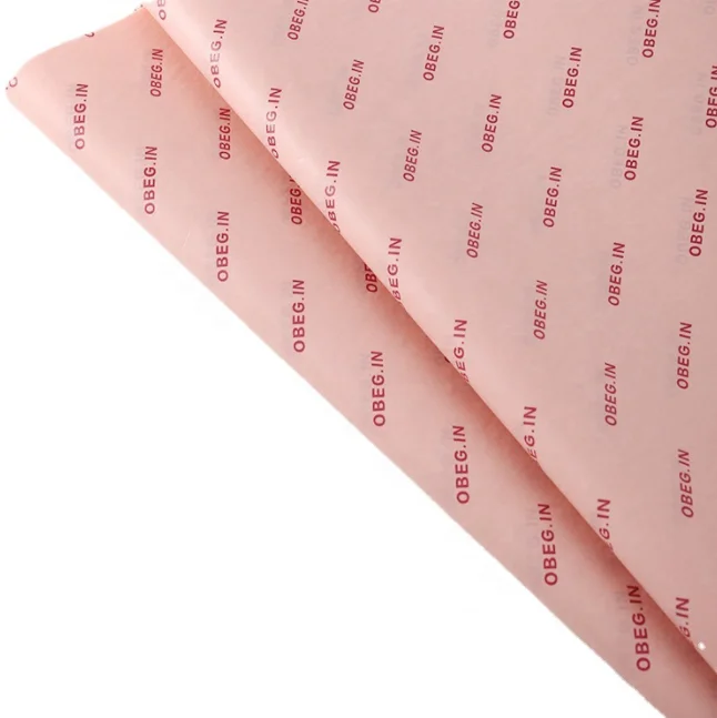 Luxury Textured  Custom Printing Wrapping Gift Tissue Paper Green Color Thick High Quality Wrapping Packaging Paper