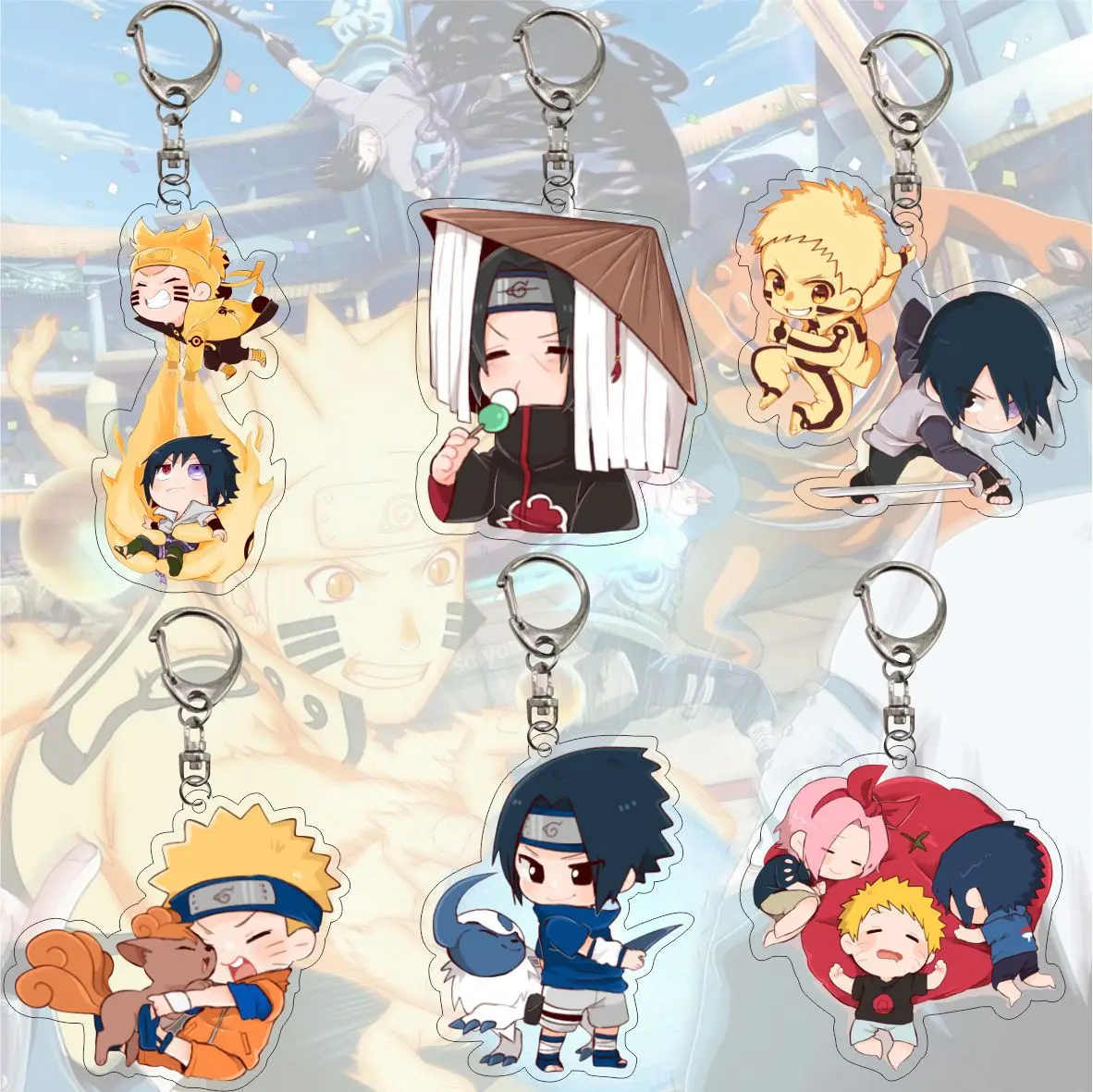 New Hot-selling Anime Narutoed keychain Narutoed Uzumaki Mini Figures