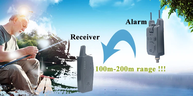 Hight quality control remote Fishing Bite Alarm Set(3+1)