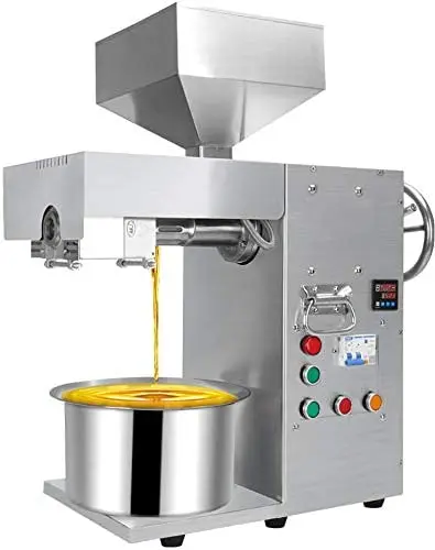 ML-20ZY Automatic stainless steel Family type cold and hot pressing mini oil press machine