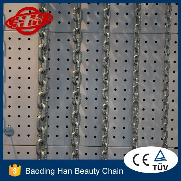 din763 galvanized welded long link chain