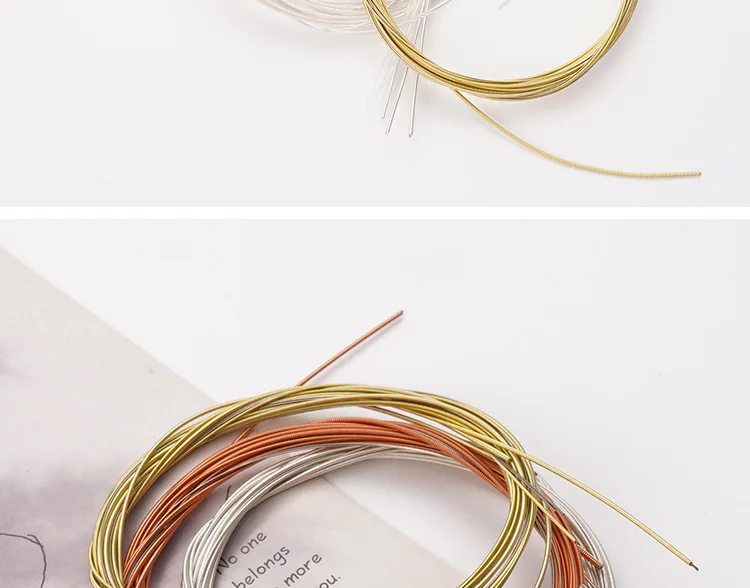 Classical Guitar Strings Gauge Set of Wooden Guitar Acoustic Strings E-A nickel FULL Steel and Bronze Bright Tone