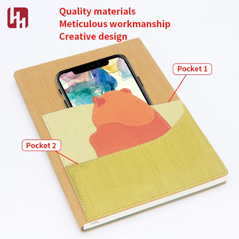 Notebook Binder Folder Loose Leaf Macaron Color Planner Business Hot Sale Portable A5 A6 PU School Journal Wholesale Leather