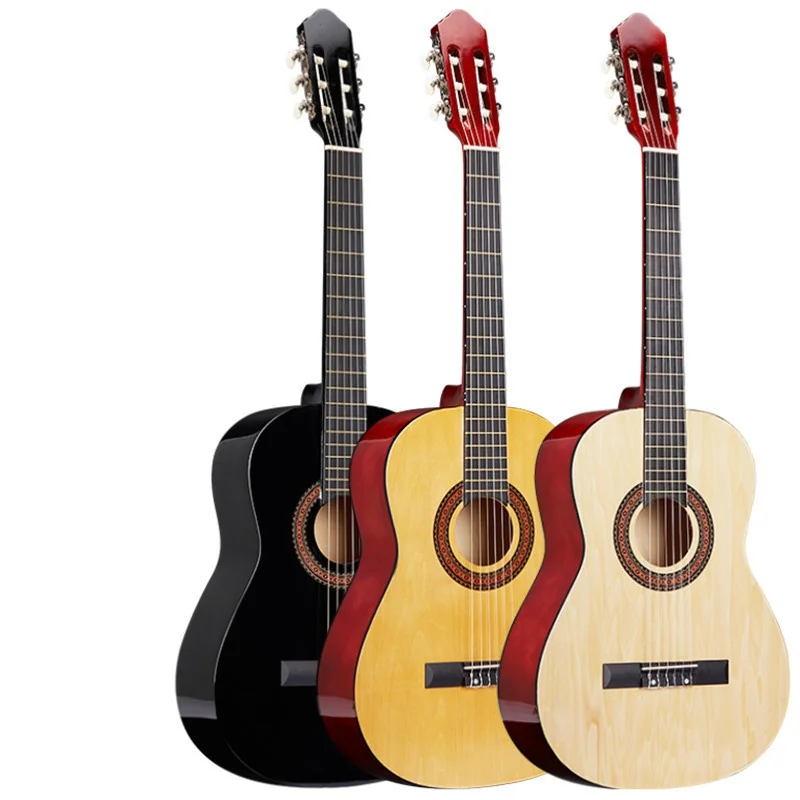 Thirty-four Inches Classical GUITAR Basswood Light Glazing Fillet Corner GUITAR