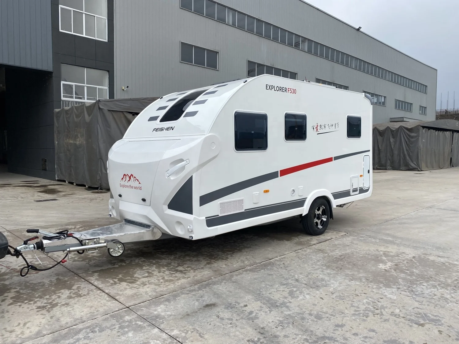 New on road rv travel tailer motorhome mini caravan for sale