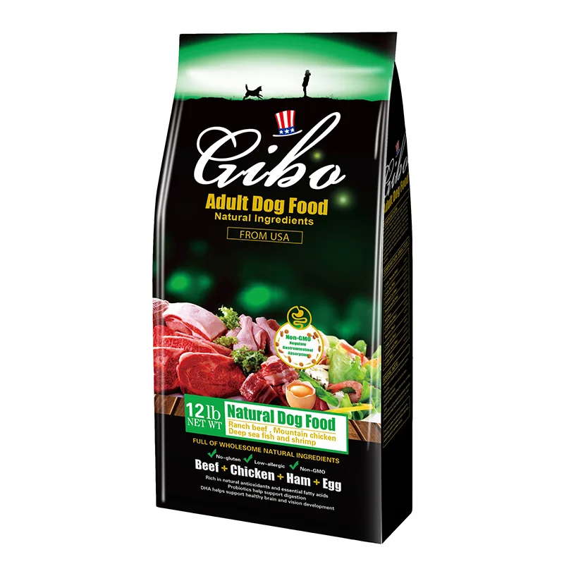 OEM private label 12LB Adult dog food high protein grain free balanced nutrition fresh meat natural ingredients dog food