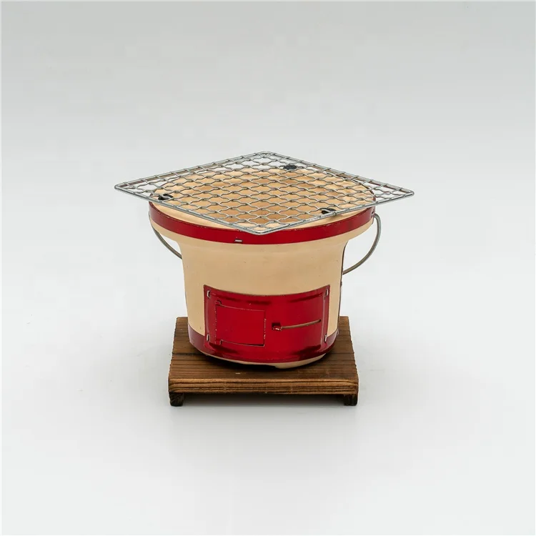 
 Домашний гриль в японском стиле, настольный японский гриль из глины hibachi  