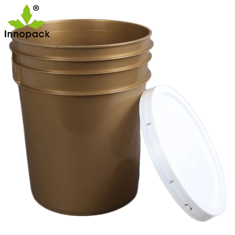 20L Clear Plastic Bucket With Lid 5 Gallon Food Grade PP Buckets For Liquid Storage Package