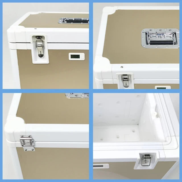 PU-VIP Insulated  Medical  Long Cold Time Transport Cold Box Cooler Box