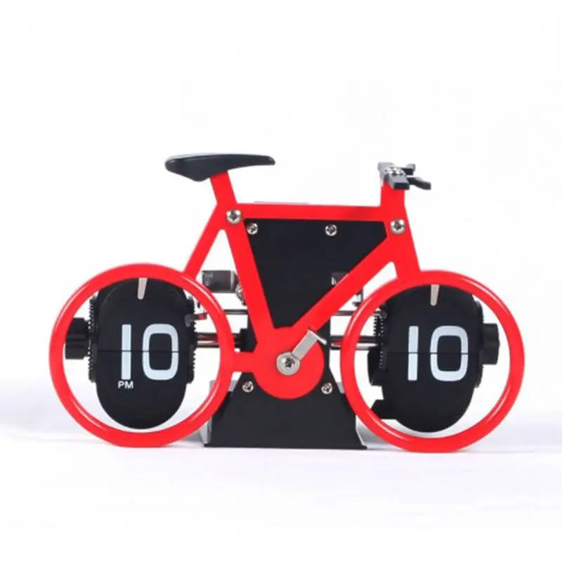 High-end quality creative bicycle flip clock home art boutique clock